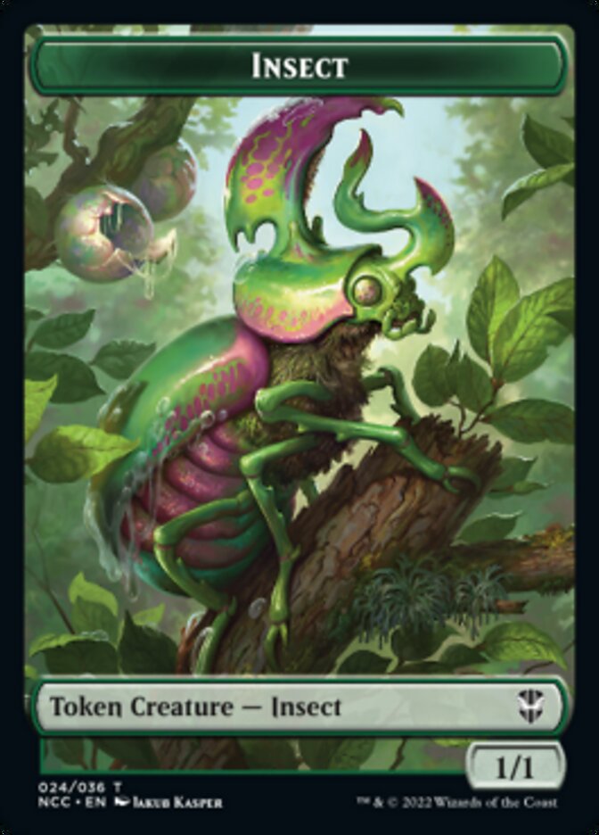 Ogre // Insect Double-sided Token [Streets of New Capenna Commander Tokens] | RetroPlay Games