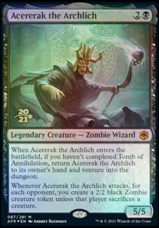 Acererak the Archlich [Dungeons & Dragons: Adventures in the Forgotten Realms Prerelease Promos] | RetroPlay Games
