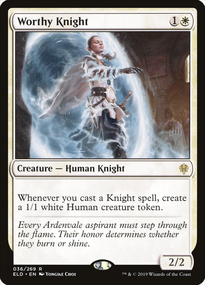 Worthy Knight (Promo Pack) [Throne of Eldraine Promos] | RetroPlay Games