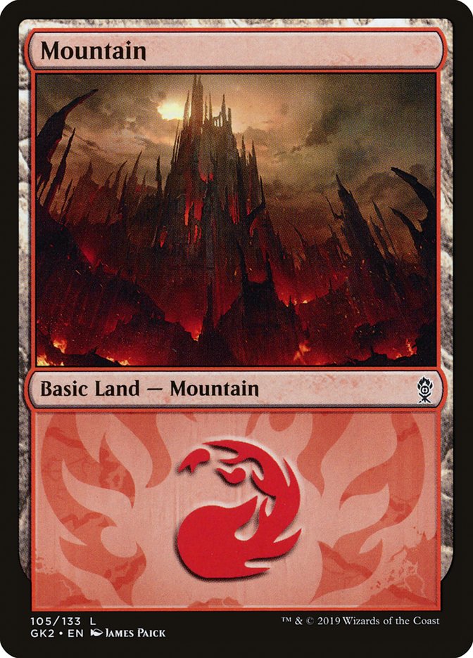 Mountain (105) [Ravnica Allegiance Guild Kit] | RetroPlay Games