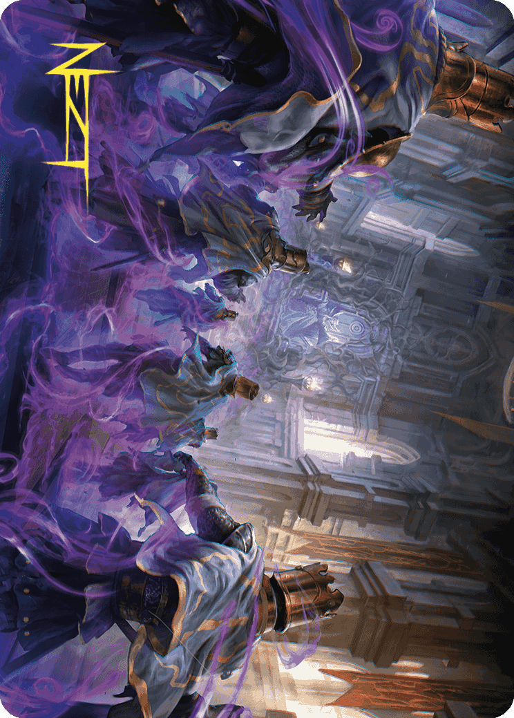 Eerie Interference Art Card (Gold-Stamped Signature) [Wilds of Eldraine Art Series] | RetroPlay Games