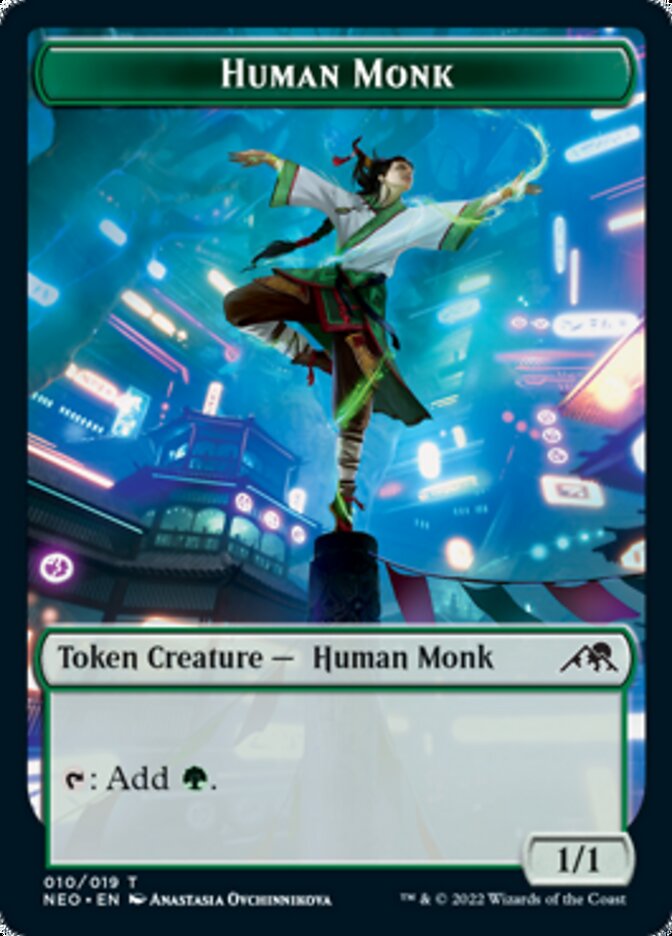 Human Monk Token [Kamigawa: Neon Dynasty Tokens] | RetroPlay Games