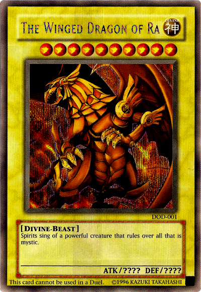 The Winged Dragon of Ra [DOD-001] Prismatic Secret Rare | RetroPlay Games