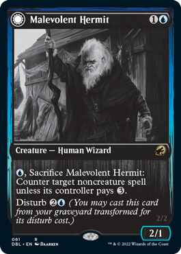 Malevolent Hermit // Benevolent Geist [Innistrad: Double Feature] | RetroPlay Games