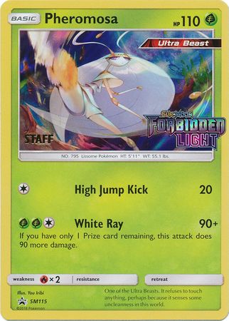 Pheromosa (SM115) (Staff Prerelease Promo) [Sun & Moon: Black Star Promos] | RetroPlay Games