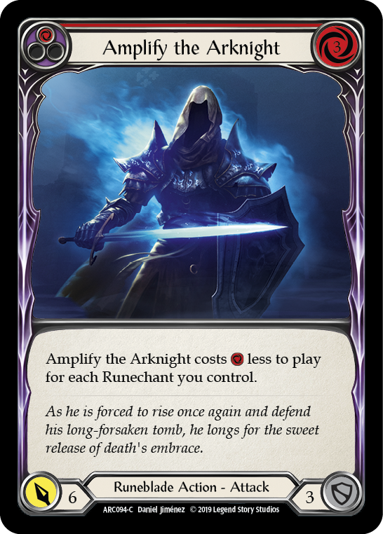 Amplify the Arknight (Red) [ARC094-C] (Arcane Rising)  1st Edition Normal | RetroPlay Games