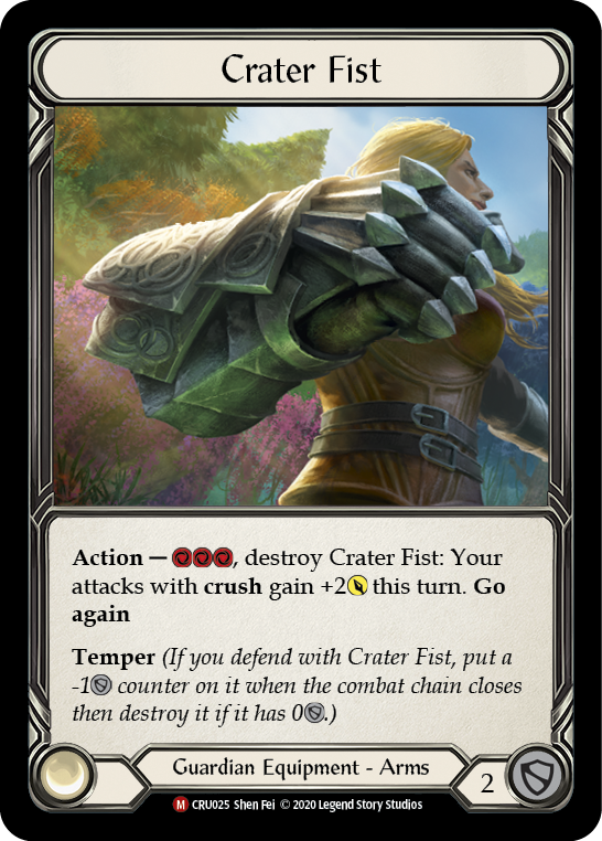 Crater Fist [CRU025] (Crucible of War)  1st Edition Cold Foil | RetroPlay Games