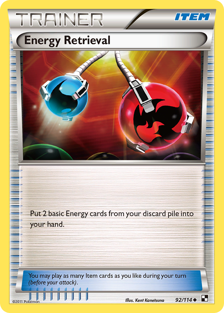 Energy Retrieval (92/114) [Black & White: Base Set] | RetroPlay Games