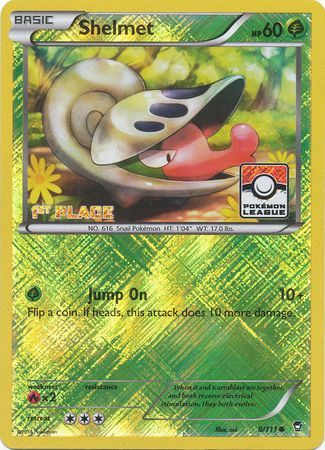 Shelmet (8/111) (League Promo 1st Place) [XY: Furious Fists] | RetroPlay Games