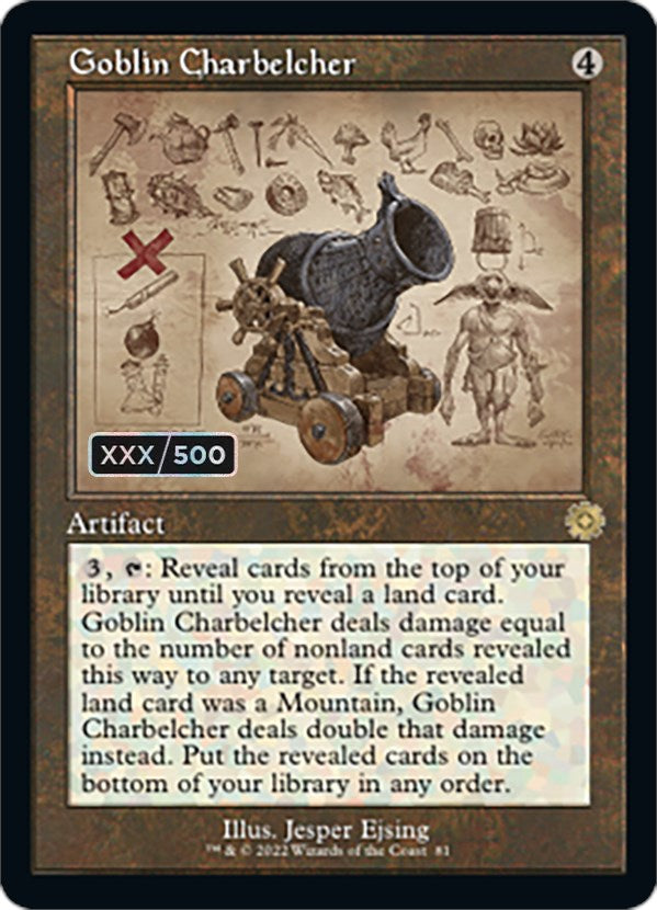 Goblin Charbelcher (Retro Schematic) (Serial Numbered) [The Brothers' War Retro Artifacts] | RetroPlay Games
