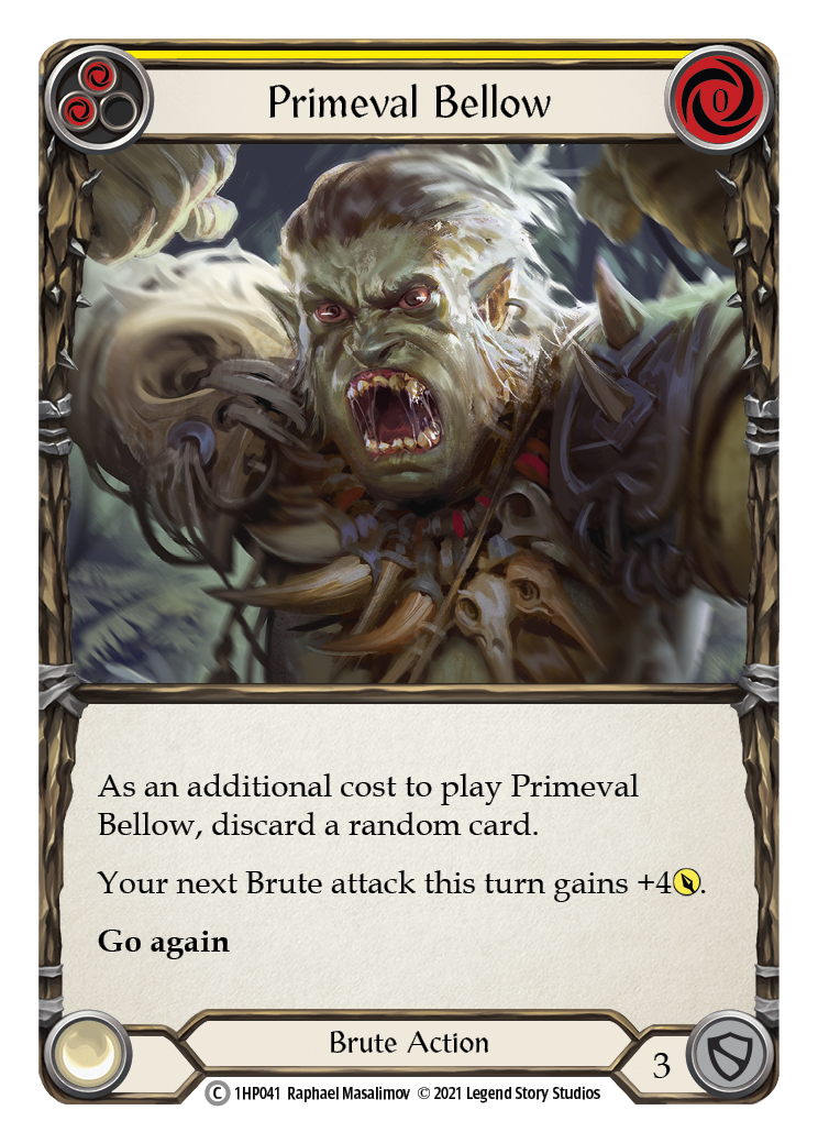 Primeval Bellow (Yellow) [1HP041] (History Pack 1) | RetroPlay Games