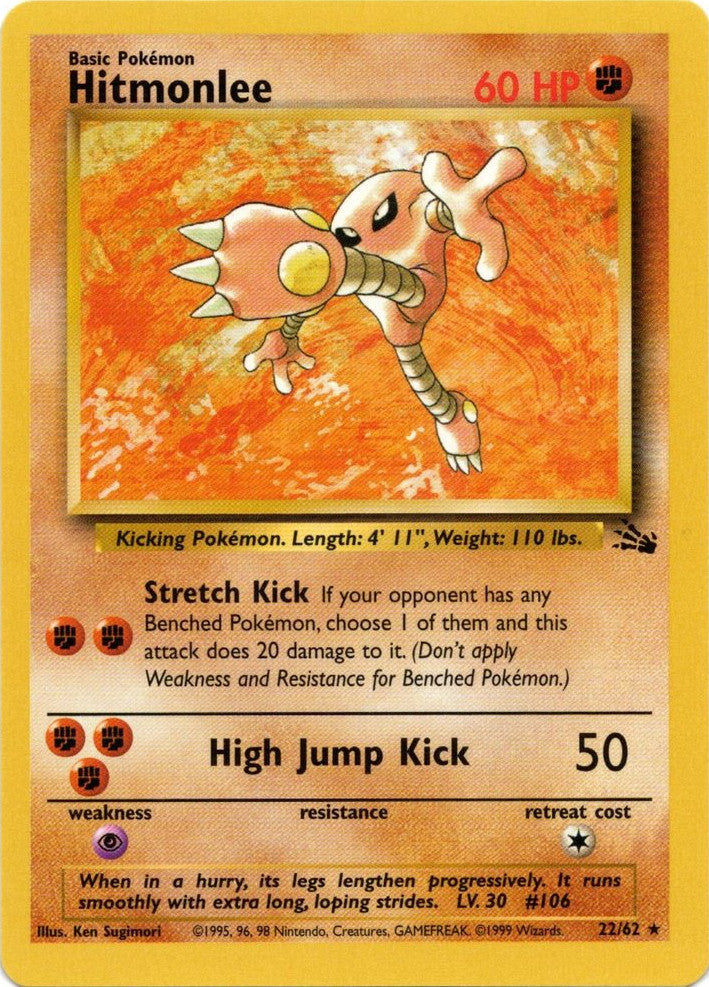Hitmonlee (22/62) [Fossil Unlimited] | RetroPlay Games