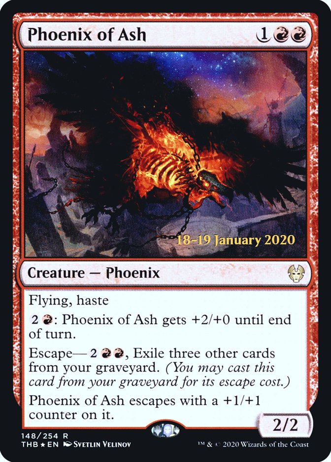 Phoenix of Ash [Theros Beyond Death Prerelease Promos] | RetroPlay Games