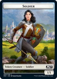 Soldier // Treasure Double-sided Token [Core Set 2021 Tokens] | RetroPlay Games