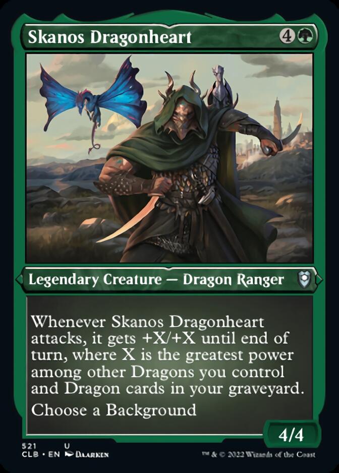 Skanos Dragonheart (Foil Etched) [Commander Legends: Battle for Baldur's Gate] | RetroPlay Games