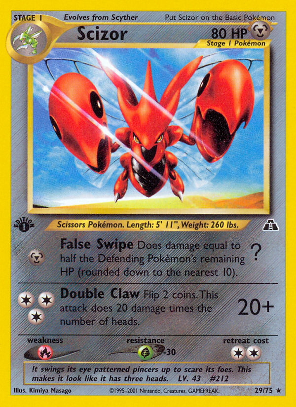 Scizor (29/75) [Neo Discovery 1st Edition] | RetroPlay Games