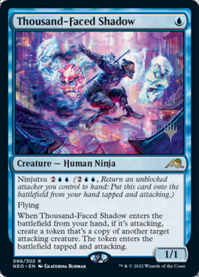 Thousand-Faced Shadow (Promo Pack) [Kamigawa: Neon Dynasty Promos] | RetroPlay Games