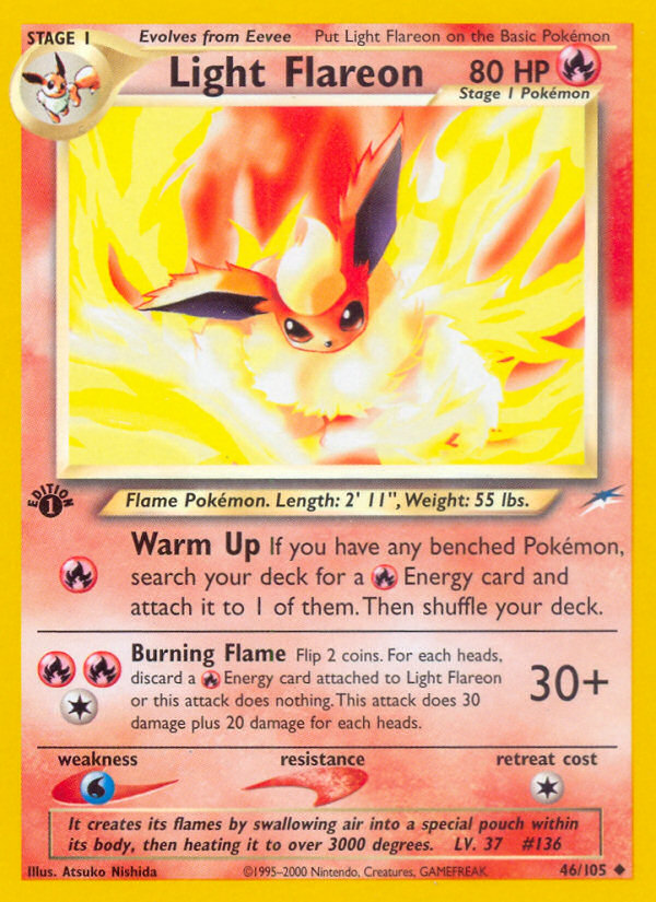 Light Flareon (46/105) [Neo Destiny 1st Edition] | RetroPlay Games