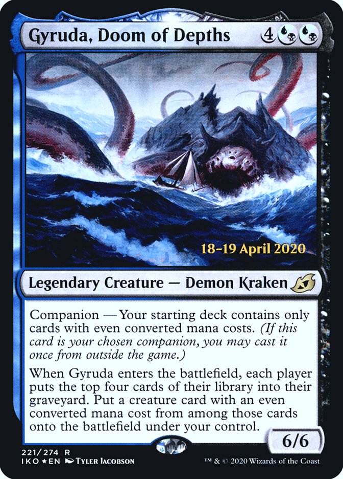 Gyruda, Doom of Depths  [Ikoria: Lair of Behemoths Prerelease Promos] | RetroPlay Games