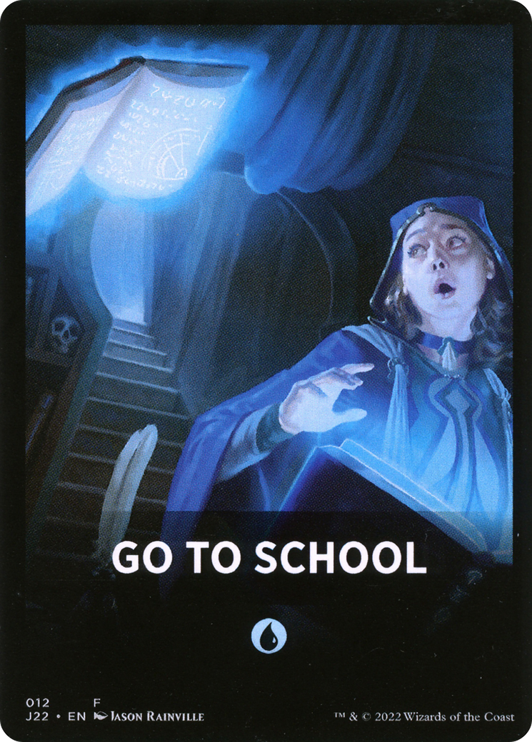 Go to School Theme Card [Jumpstart 2022 Front Cards] | RetroPlay Games