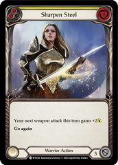 Sharpen Steel (Yellow) [U-WTR142] (Welcome to Rathe Unlimited)  Unlimited Rainbow Foil | RetroPlay Games