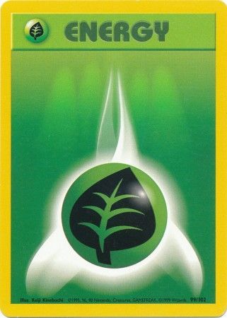 Grass Energy (99/102) [Base Set Unlimited] | RetroPlay Games