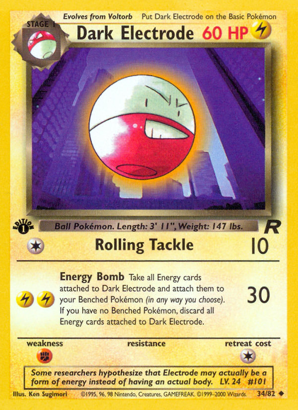 Dark Electrode (34/82) [Team Rocket 1st Edition] | RetroPlay Games