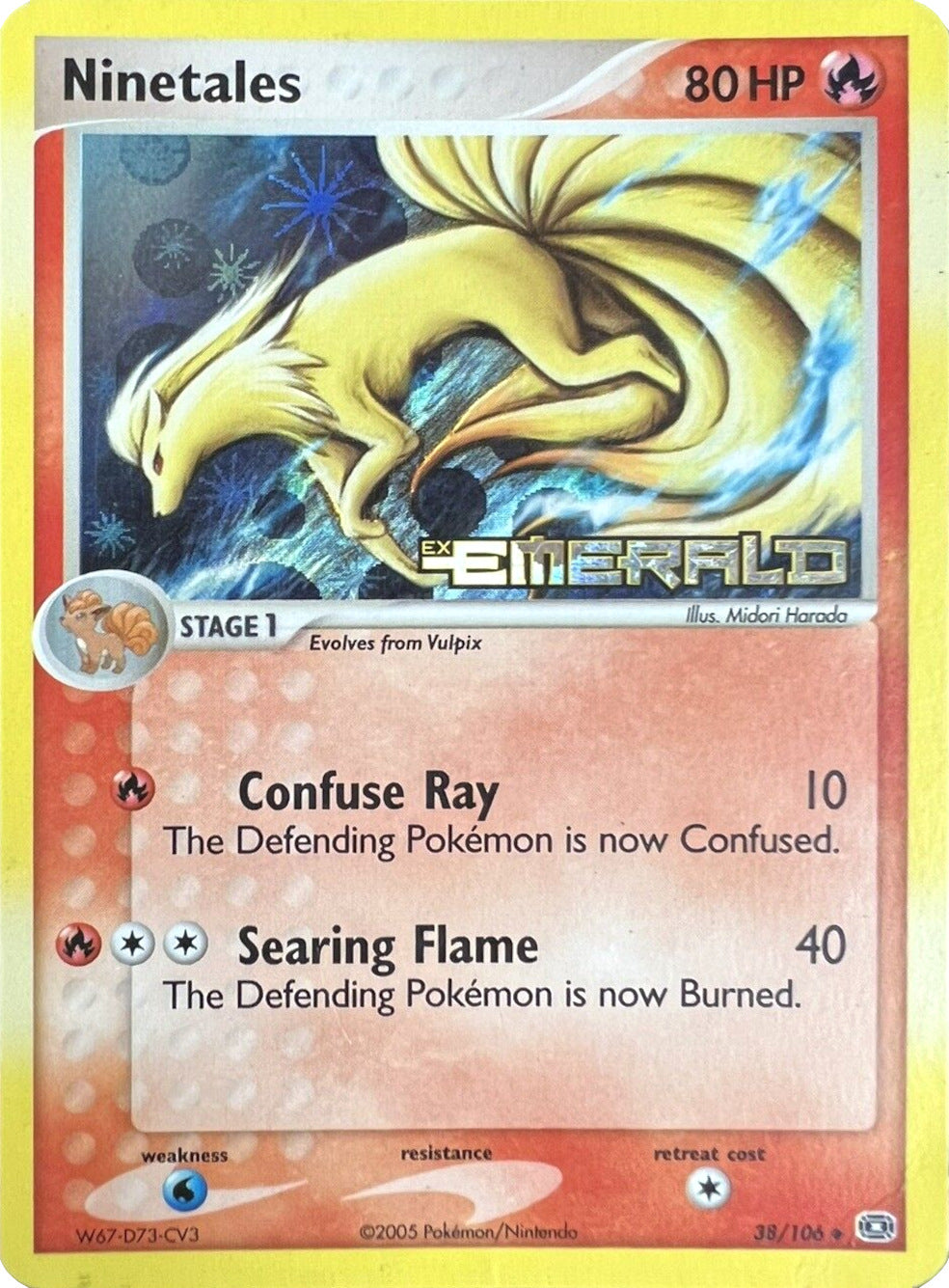 Ninetales (38/106) (Stamped) [EX: Emerald] | RetroPlay Games