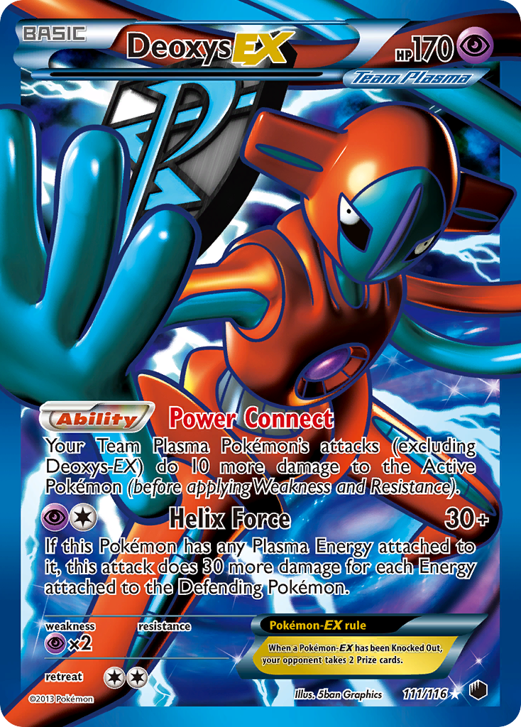 Deoxys EX (111/116) [Black & White: Plasma Freeze] | RetroPlay Games