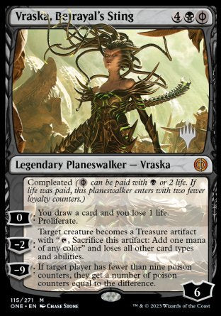 Vraska, Betrayal's Sting (Promo Pack) [Phyrexia: All Will Be One Promos] | RetroPlay Games