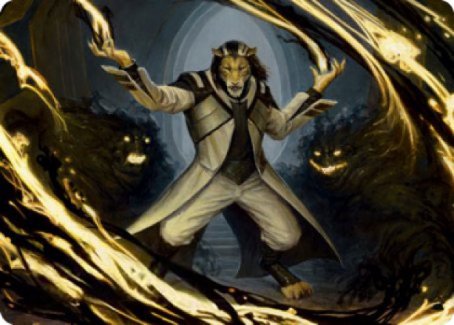 Leonin Lightscribe Art Card [Strixhaven: School of Mages Art Series] | RetroPlay Games