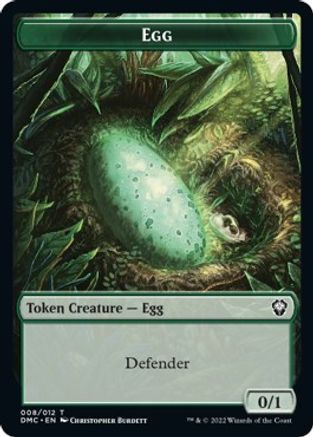 Snake // Egg Double-sided Token [Dominaria United Commander Tokens] | RetroPlay Games