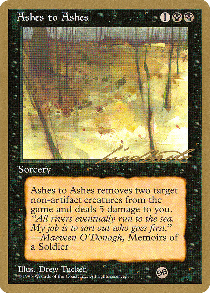 Ashes to Ashes (Leon Lindback) (SB) [Pro Tour Collector Set] | RetroPlay Games