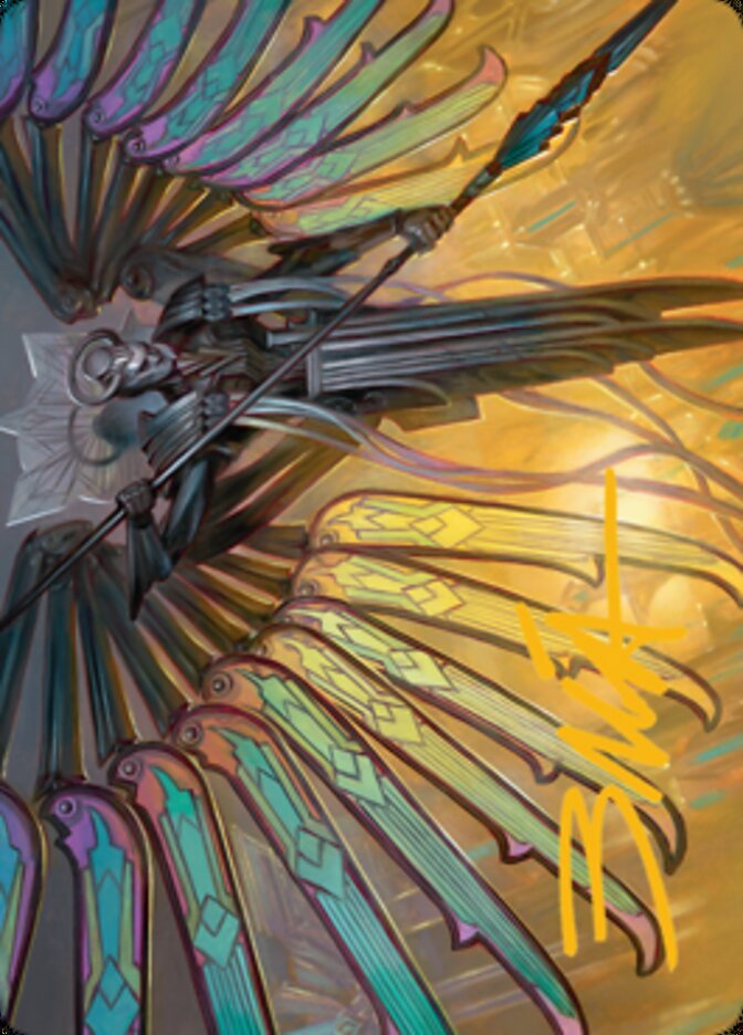 Paragon of Modernity Art Card (Gold-Stamped Signature) [Streets of New Capenna Art Series] | RetroPlay Games