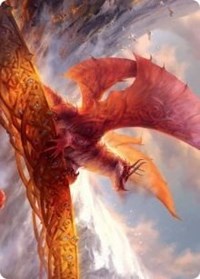 Goldspan Dragon Art Card [Kaldheim: Art Series] | RetroPlay Games