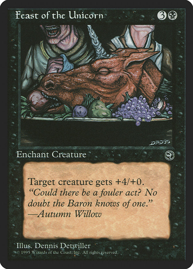 Feast of the Unicorn (Autumn Willow Flavor Text) [Homelands] | RetroPlay Games