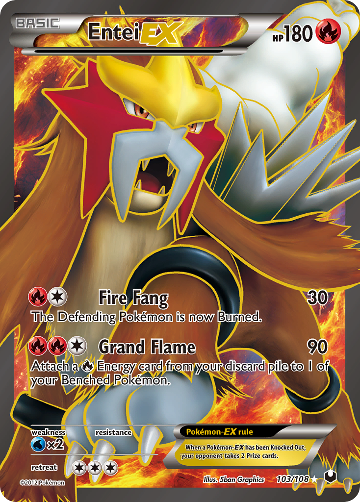 Entei EX (103/108) [Black & White: Dark Explorers] | RetroPlay Games