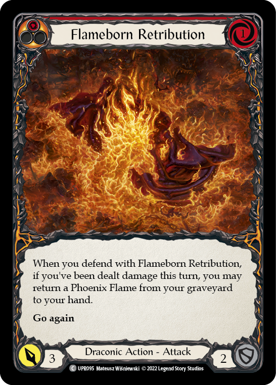 Flameborn Retribution [UPR095] (Uprising)  Rainbow Foil | RetroPlay Games