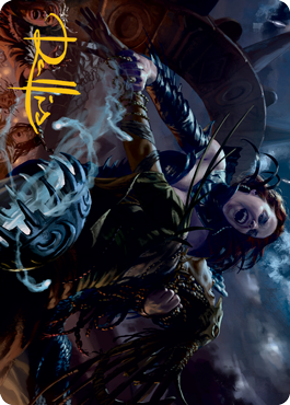 Olivia's Midnight Ambush Art Card (Gold-Stamped Signature) [Innistrad: Midnight Hunt Art Series] | RetroPlay Games