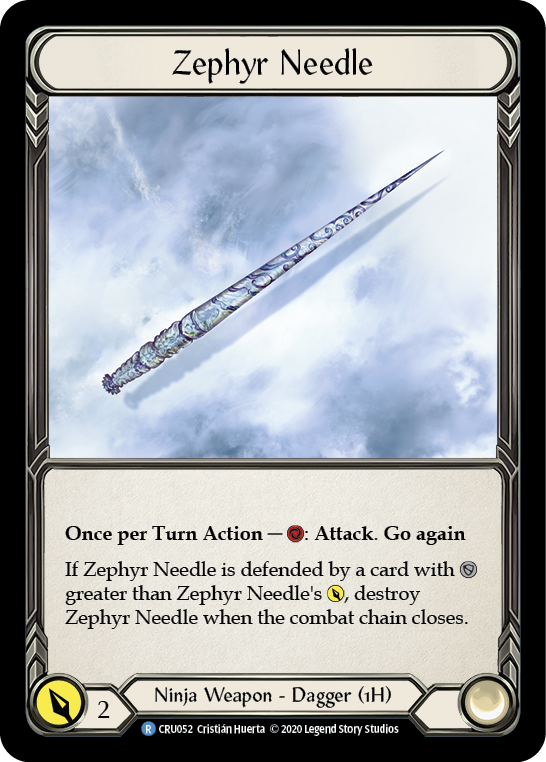 Zephyr Needle [CRU052] (Crucible of War)  1st Edition Normal | RetroPlay Games