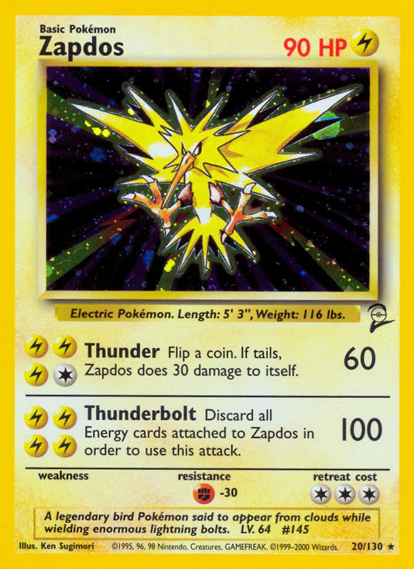 Zapdos (20/130) [Base Set 2] | RetroPlay Games