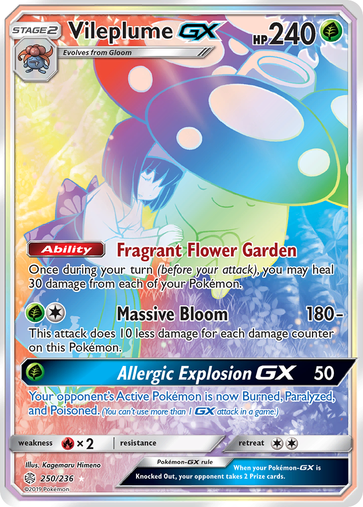 Vileplume GX (250/236) [Sun & Moon: Cosmic Eclipse] | RetroPlay Games