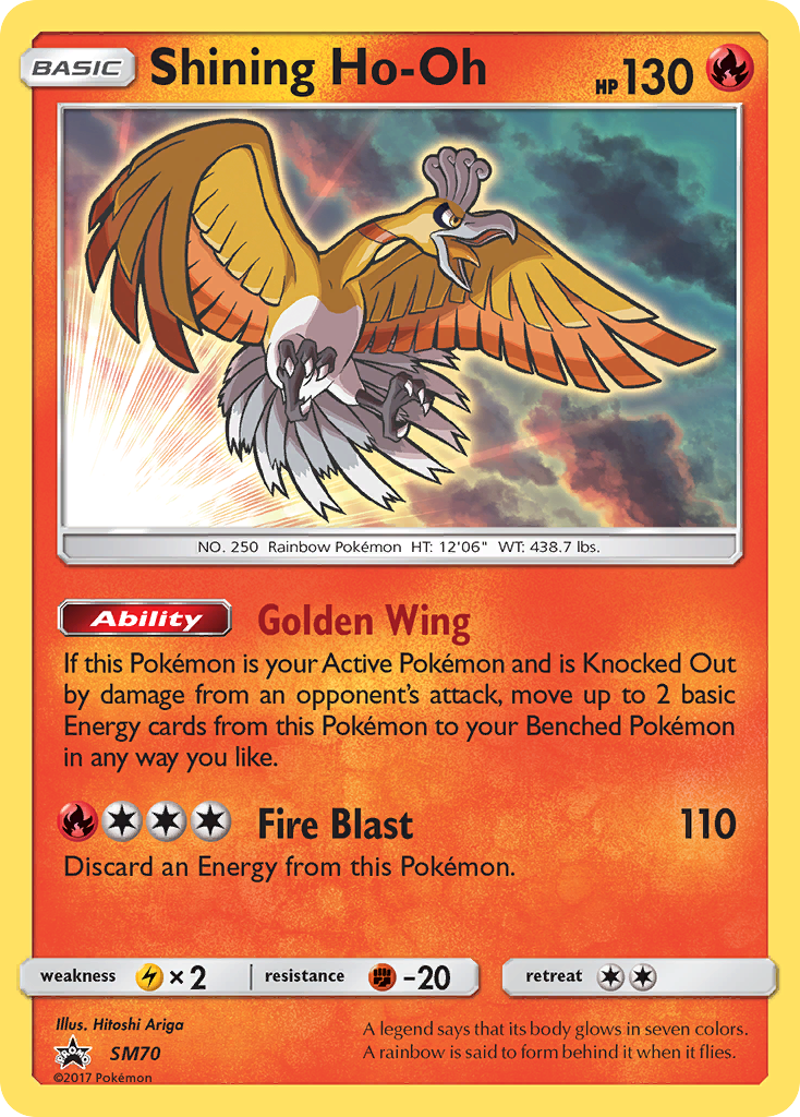 Shining Ho-Oh (SM70) [Sun & Moon: Black Star Promos] | RetroPlay Games