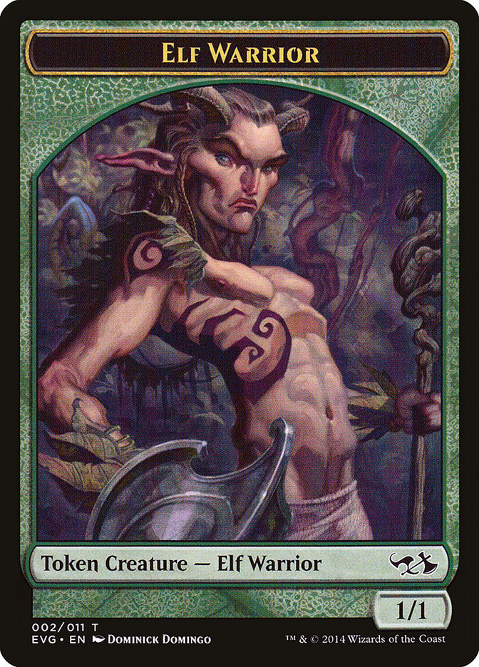 Elf Warrior Token (Elves vs. Goblins) [Duel Decks Anthology Tokens] | RetroPlay Games