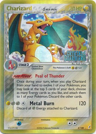 Charizard (4/100) (Delta Species) (Stamped) [EX: Crystal Guardians] | RetroPlay Games