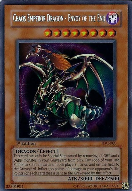 Chaos Emperor Dragon - Envoy of the End [IOC-000] Secret Rare | RetroPlay Games