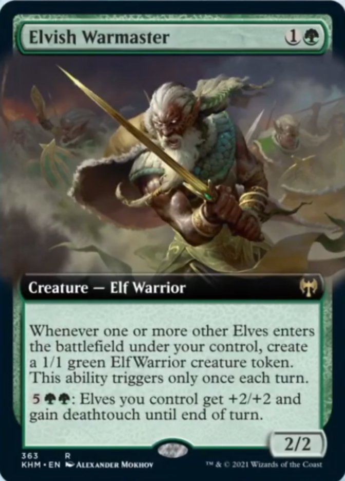 Elvish Warmaster (Extended Art) [Kaldheim] | RetroPlay Games