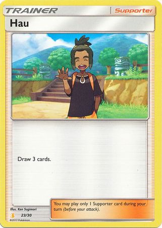 Hau (23/30) [Sun & Moon: Trainer Kit - Alolan Raichu] | RetroPlay Games