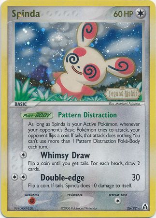 Spinda (26/92) (Stamped) [EX: Legend Maker] | RetroPlay Games