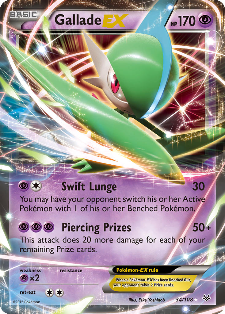 Gallade EX (34/108) [XY: Roaring Skies] | RetroPlay Games